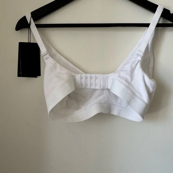 Knix White Ribbed Modal Bralette - Picture 8 of 8